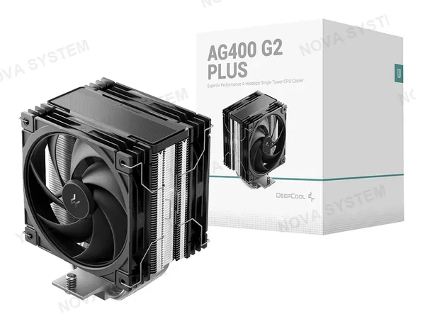 Deepcool Cooler Para Procesador Deepcool Ag400 G2 Plus (r-ag400-bknpmg2-g-1) 2 Ventiladores, 120mm