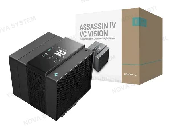 Deepcool Cooler Para Procesador Deepcool Assassin Iv Vc Vision (r-asn4-bknvmd-g) 1 Ventiladores, Digitak, Aluminio
