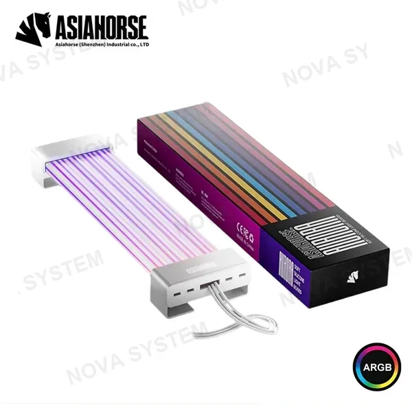 Asiahorse FUNDA ASIAHORSE AURORA PRO WHITE ARGB 24 PINES 205MM (PN:X004QXQ34F 290057612)