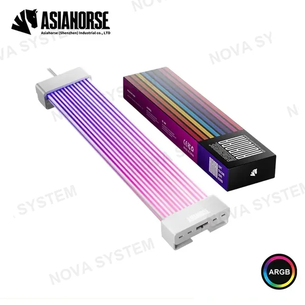 Asiahorse FUNDA ASIAHORSE AURORA PRO WHITE ARGB 3x8 PINES 260MM (PN:X004QLW3VT 290057613)