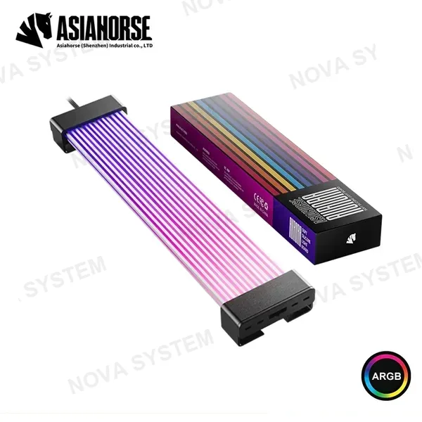 Asiahorse FUNDA ASIAHORSE AURORA PRO ARGB 3x8 PINES 260MM (PN:X004D0CLBP MJ-BL-8PIN-3-US)