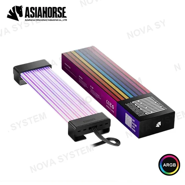 Asiahorse FUNDA ASIAHORSE AURORA PRO ARGB 24 PINES 205MM (PN:X004MQ0OMD MJ-BL-24PIN-US-02)