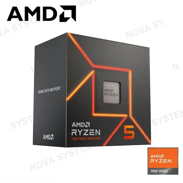 AMD PROCESADOR AMD RYZEN 5 7600 3.80GHZ HASTA 5.10GHZ 32MB 6 CORE AM5 (PN:100-100001015BOX)