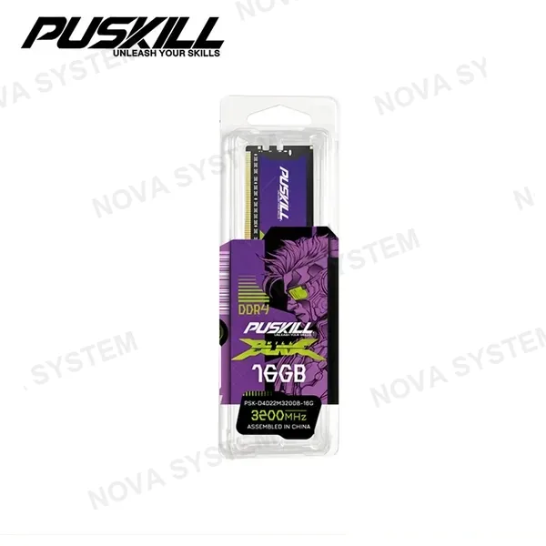 Intel MEMORIA 16GB DDR4 PUSKILL KILLBLADE INTEL XMP BUS 3200MHZ (PN:PSK-D4D22M3200B-16G)