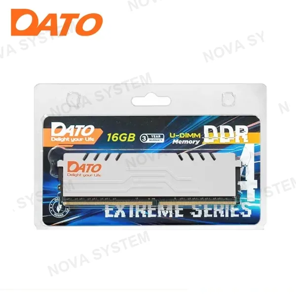 AMD MEMORIA 16GB DDR4 DATO EXTREME WHITE INTEL XMP & AMD DOCP BUS 3200MHz (PN:EA16GB4DU32W)