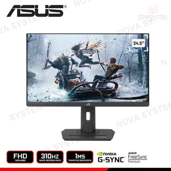 Asus MONITOR ASUS ROG STRIX XG259CMS 24.5" FHD 1920x1080/310HZ/1MS/FREESYNC PREMIUM/COMPATIBLE NVIDIA G-SYNC (PN:90LM0A40-B013B0)