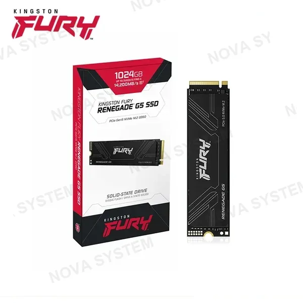 Kingston SSD 1TB KINGSTON FURY RENEGADE G5 NVMe M.2 2280 Pcie 5.0 (PN:SFYR2S)