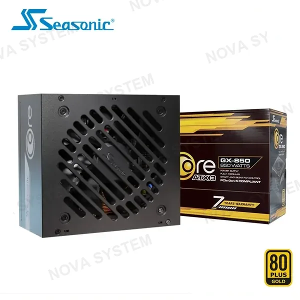 Seasonic FUENTE DE PODER SEASONIC CORE GX-850 V2 BLACK 850W 80 PLUS GOLD MODULAR (PN:SRP-CGX851-A5A32SF)