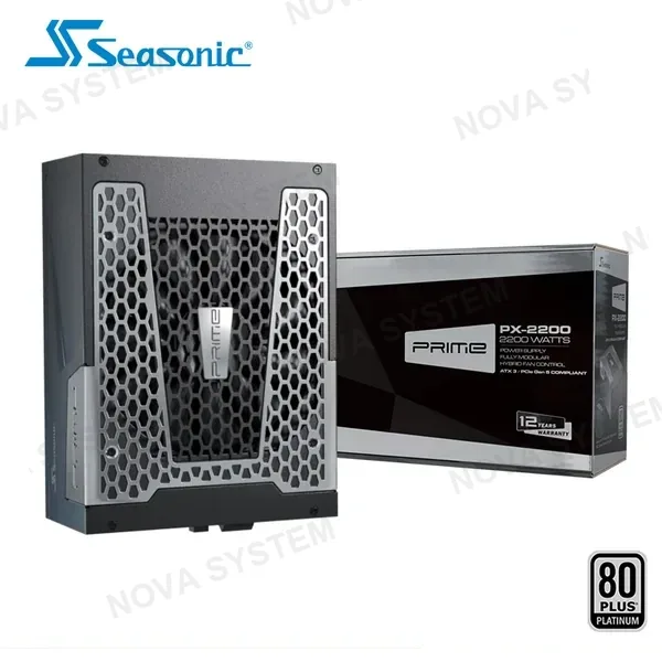 Seasonic FUENTE DE PODER SEASONIC PRIME PX-2200 BLACK 2200W 80 PLUS PLATINUM FULL MODULAR (PN:SSR-PPX22-A5A22ST)