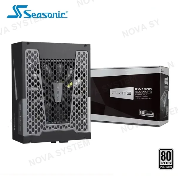 Seasonic FUENTE DE PODER SEASONIC PRIME PX-1600 BLACK 1600W 80 PLUS PLATINUM FULL MODULAR (PN:SSR-1600PD2)