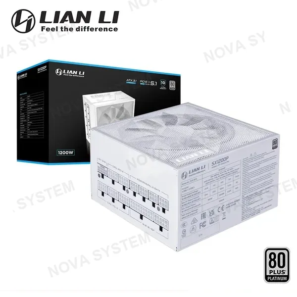 Lian Li FUENTE DE PODER LIAN LI SX 1200 WHITE 1200W 80 PLUS PLATINUM FULL MODULAR (PN:SX1200P.W0)