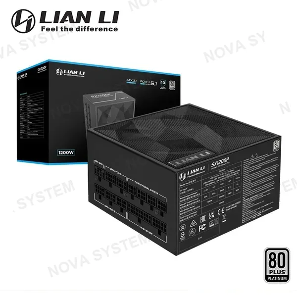 Lian Li FUENTE DE PODER LIAN LI SX 1200 BLACK 1200W 80 PLUS PLATINUM FULL MODULAR (PN:SX1200P.B0)