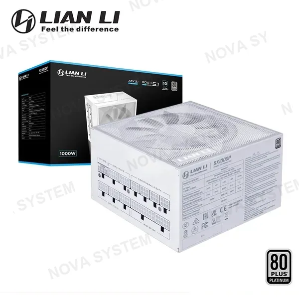 Lian Li FUENTE DE PODER LIAN LI SX 1000 WHITE 1000W 80 PLUS PLATINUM FULL MODULAR (PN:SX1000P.W0)