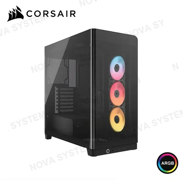 Corsair CASE CORSAIR FRAME 4500X RS-R BLACK ARGB SIN FUENTE VIDRIO TEMPLADO PANORAMICO MID TOWER (PN:CC-9011314-WW)
