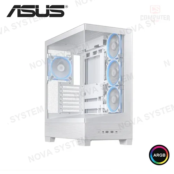 ASUS CASE ASUS A31 PLUS ARGB WHITE SIN FUENTE VIDRIO TEMPLADO MID TOWER (PN:90DC00R0-B18000)