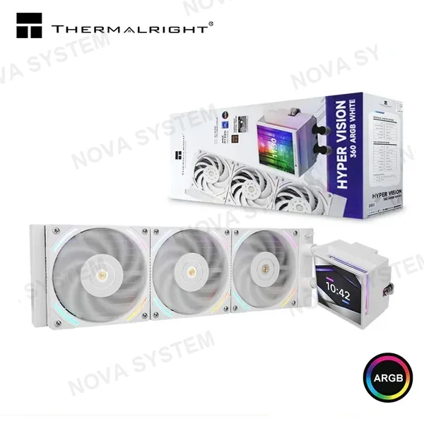 Intel THERMALRIGHT HYPER VISION 360 ARGB WHITE PANTALLA LCD IPS 3.95" COOLER CPU REFRIGERACION LIQUIDA COMPATIBLE AMD/INTEL