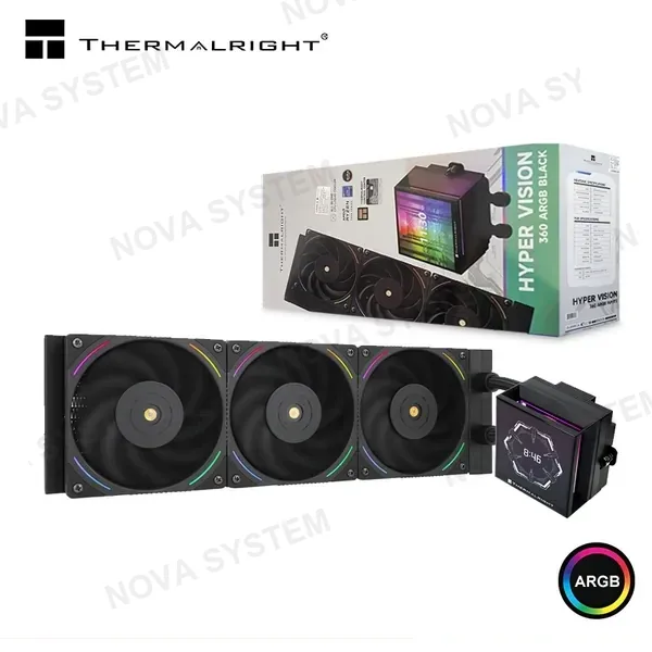 Intel THERMALRIGHT HYPER VISION 360 ARGB BLACK PANTALLA LCD IPS 3.95" COOLER CPU REFRIGERACION LIQUIDA COMPATIBLE AMD/INTEL