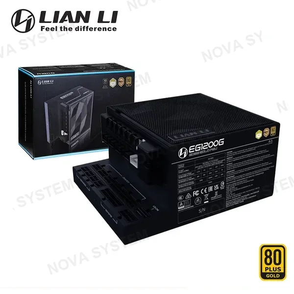 Lian Li FUENTE DE PODER LIAN LI EDGE 1200G BLACK 1200W 80 PLUS GOLD MODULAR (PN:EG1200G.BH)