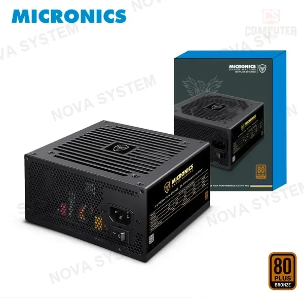 Micronics FUENTE DE PODER MICRONICS MIC P80BA 750W 80 PLUS BRONZE (PN:MIC P80BA-750W)