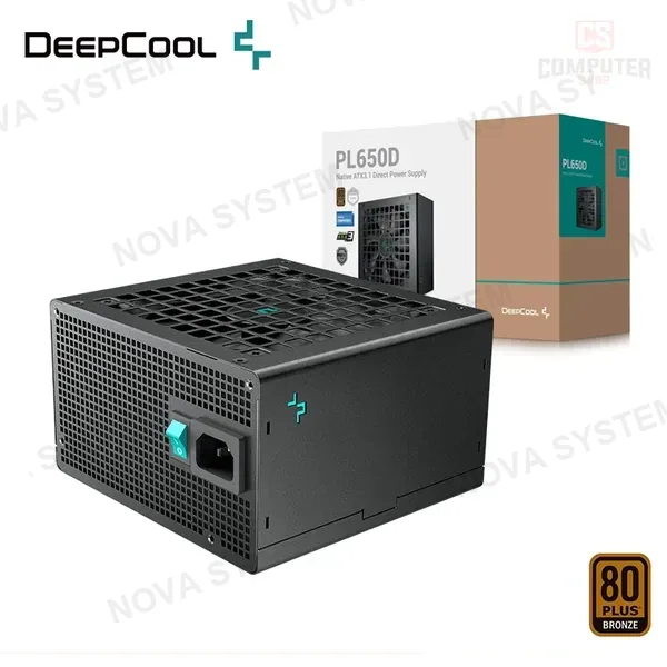 Deepcool FUENTE DE PODER DEEPCOOL PL650D BLACK 650W 80 PLUS BRONZE (PN:R-PL650D-FC0B-US-V2)