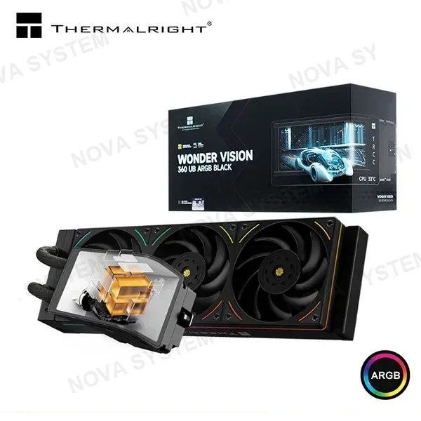 Intel THERMALRIGHT WONDER VISION 360 UB ARGB BLACK COOLER CPU REFRIGERACION LIQUIDA COMPATIBLE AMD/INTEL