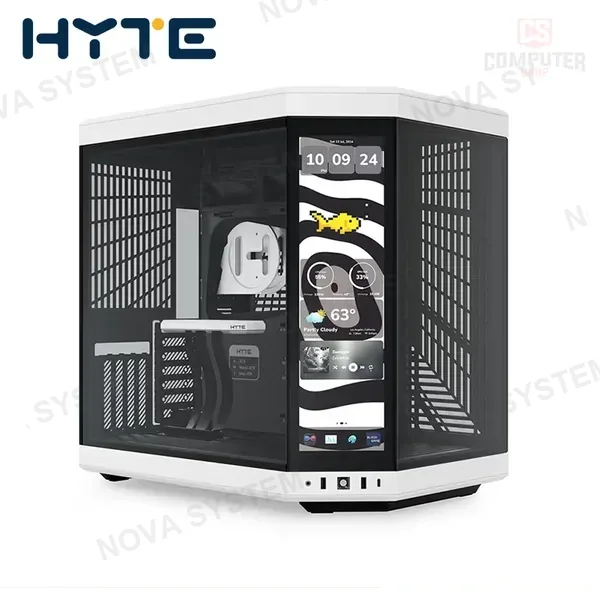 CASE HYTE Y70 TOUCH INFINITE WHITE BLACK SIN FUENTE VIDRIO TEMPLADO MID TOWER (PN:CS-HYTE-Y70TI-WB)