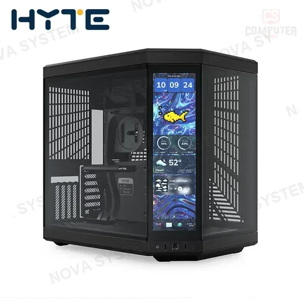 CASE HYTE Y70 TOUCH INFINITE BLACK SIN FUENTE VIDRIO TEMPLADO MID TOWER (PN:CS-HYTE-Y70TI-BB)