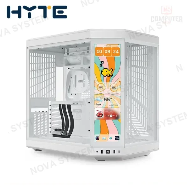 CASE HYTE Y70 TOUCH INFINITE WHITE SIN FUENTE VIDRIO TEMPLADO MID TOWER (PN:CS-HYTE-Y70TI-WW)