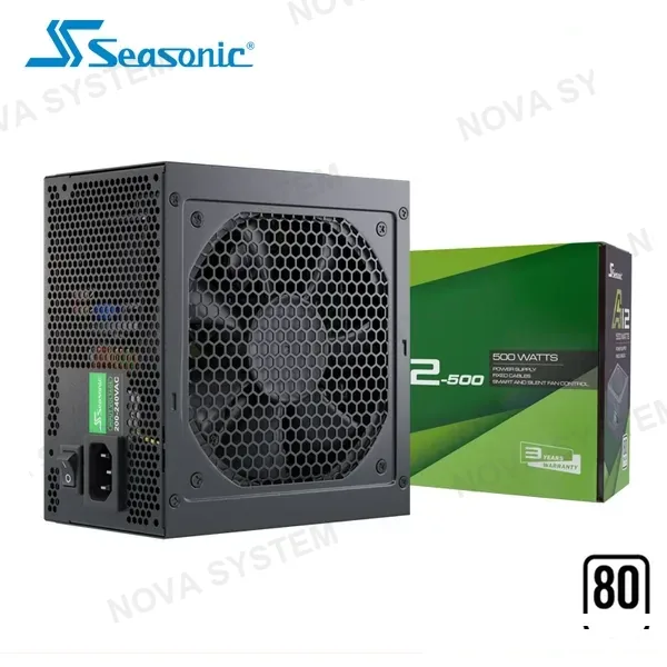 Seasonic FUENTE DE PODER SEASONIC A12 500 BLACK 500W 80 PLUS WHITE