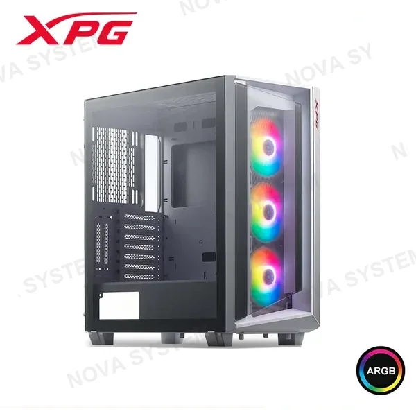 XPG CASE XPG CRUISER WHITE ARGB SIN FUENTE VIDRIO TEMPLADO MID TOWER (PN:ST-WHCWW)