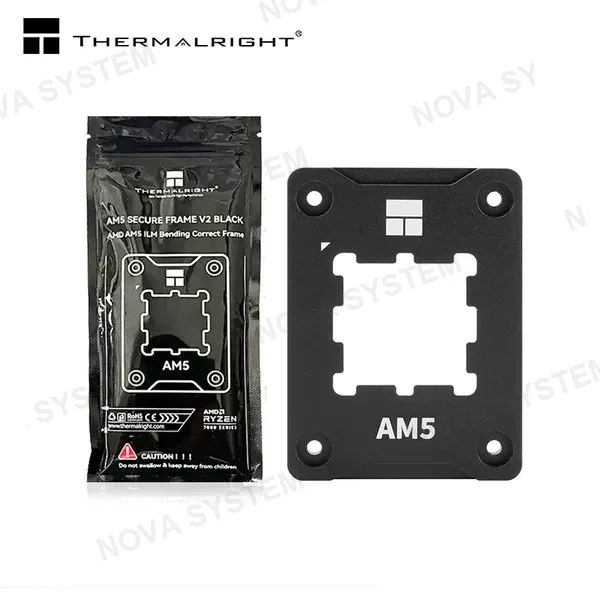 Thermalright SECURE FRAME THERMALRIGHT AM5 BLACK V2 DIMENSIONES 70mm x 54mm x 6 mm