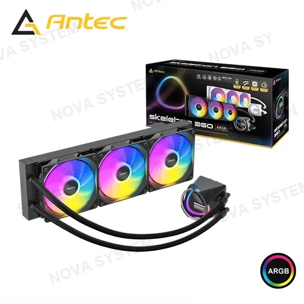 Intel ANTEC SKELETON 360 ARGB BLACK COOLER CPU REFRIGERACION LIQUIDA COMPATIBLE AMD/INTEL