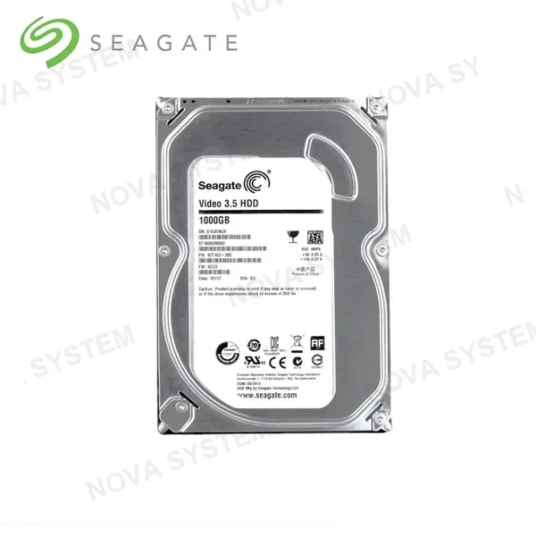 SEAGATE DISCO DURO VIGILANCIA 1TB SEAGATE PIPELINE 64MB 5900RPM FORMATO 3.5" (PN:1SD102-500)