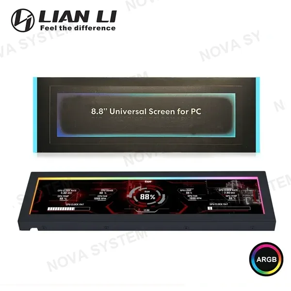 Lian Li LIAN LI US88V1 BLACK PANTALLA UNIVERSAL IPS LCD 8.8" (PN:SM088X)
