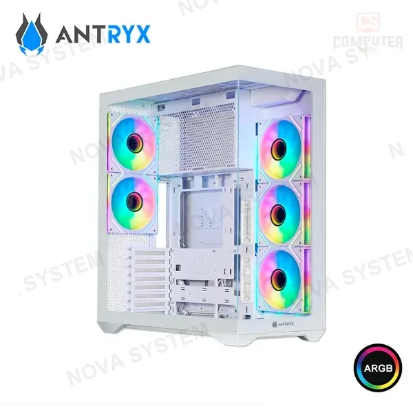 Antryx CASE ANTRYX FX970 PRO ARGB WHITE SIN FUENTE VIDRIO TEMPLADO MID TOWER (PN:AC-FX970WP)