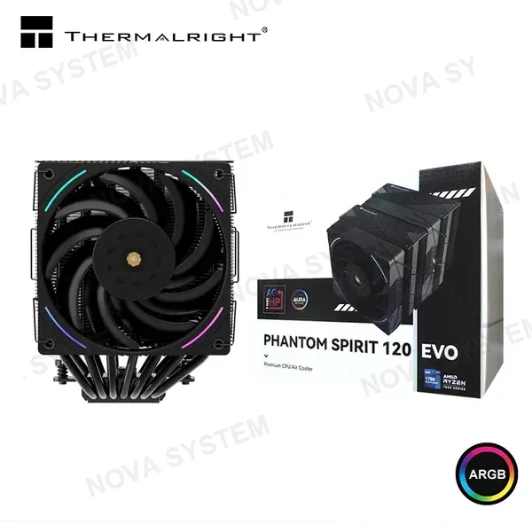 Intel THERMALRIGHT PHANTOM SPIRIT 120 EVO ARGB COOLER CPU REFRIGERACION AIRE COMPATIBLE AMD/INTEL