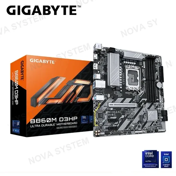 Gigabyte PLACA GIGABYTE B860M D3HP M.ATX DDR5 LGA 1851 (PN:9MB86M3HP-00-G10)