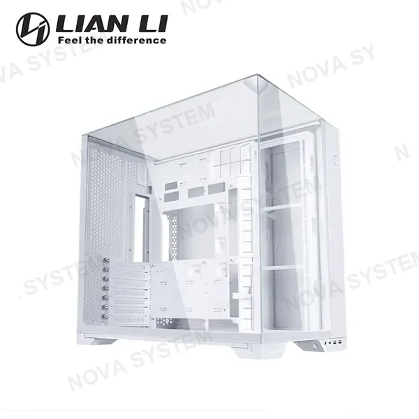 Lian Li CASE LIAN LI O11 VISION COMPACT WHITE SIN FUENTE VIDRIO TEMPLADO MID TOWER (PN:O11VPW)