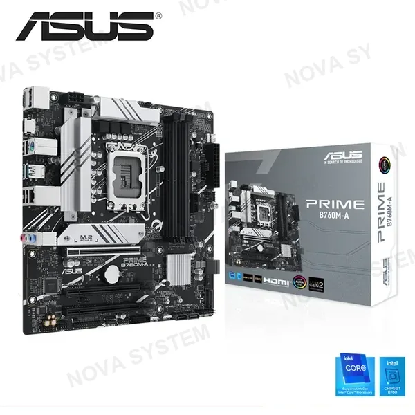 ASUS PLACA ASUS PRIME B760M-A ATX DDR5 LGA 1700 (PN:90MB1EK0-M1EAY0)