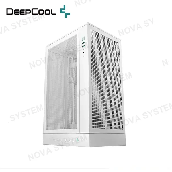 Deepcool CASE DEEPCOOL CH270 DIGITAL WHITE SIN FUENTE VIDRIO TEMPLADO MINI TOWER