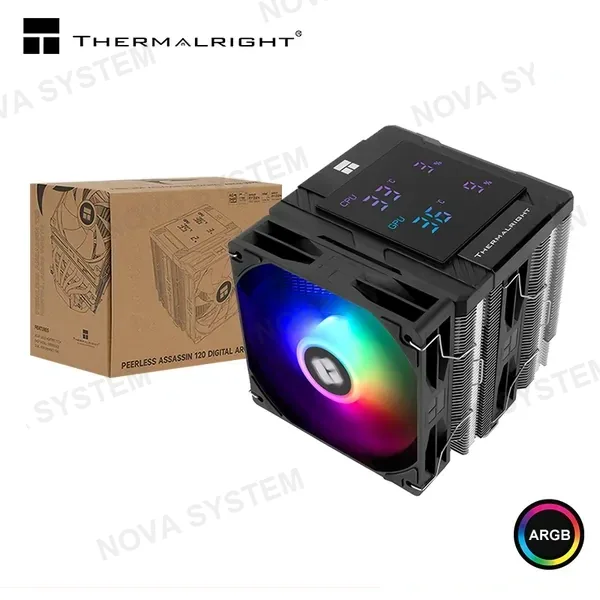 Intel THERMALRIGHT PEERLESS ASSASSIN 120 DIGITAL ARGB BLACK COOLER CPU REFRIGERACION AIRE COMPATIBLE AMD/INTEL