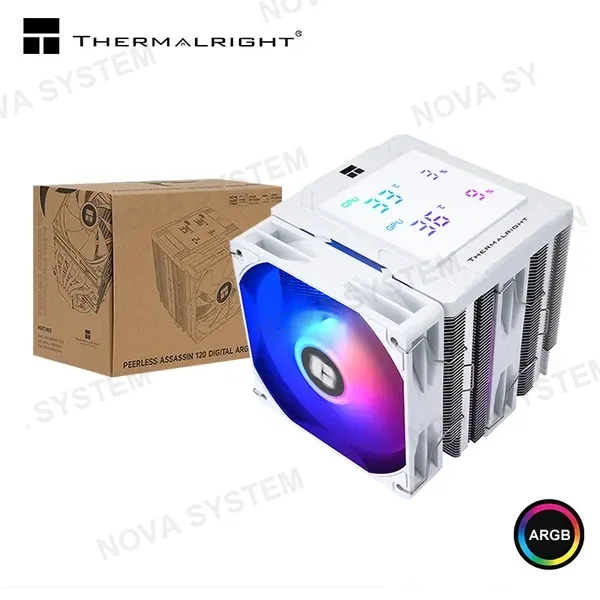 Intel THERMALRIGHT PEERLESS ASSASSIN 120 DIGITAL ARGB WHITE COOLER CPU REFRIGERACION AIRE COMPATIBLE AMD/INTEL