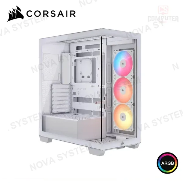 Corsair CASE CORSAIR 3500X RS-R ARGB WHITE SIN FUENTE VIDRIO TEMPLADO MID TOWER (PN:CC-9011323-WW)