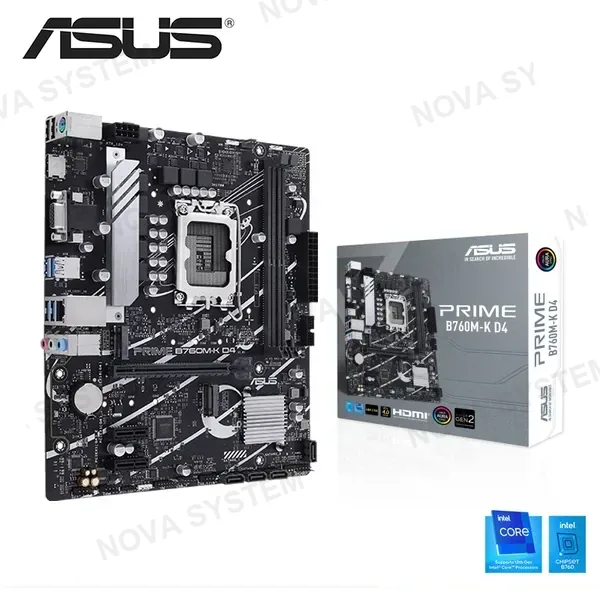 ASUS PLACA ASUS PRIME B760M-K D4 M.ATX DDR4 LGA 1700 (PN:90MB1DS0-M1EAY0)