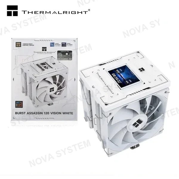 Intel THERMALRIGHT BURST ASSASSIN 120 VISION WHITE PANTALLA LCD 2.4" COOLER CPU REFRIGERACION AIRE COMPATIBLE AMD/INTEL