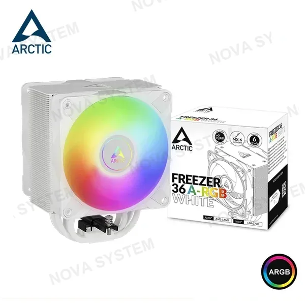 Intel ARCTIC FREEZER 36 A-RGB WHITE COOLER CPU REFRIGERACION AIRE COMPATIBLE AMD/INTEL (PN:ACFRE00125A)