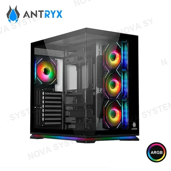 Antryx CASE ANTRYX FX 870 PRO BLACK ARGB SIN FUENTE VIDRIO TEMPLADO MID TOWER (PN:AC-FX870PK)