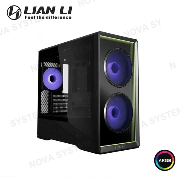 Lian Li CASE LIAN LI VECTOR V150 INF ARGB BLACK SIN FUENTE VIDRIO TEMPLADO MID TOWER (PN:V150INFX)