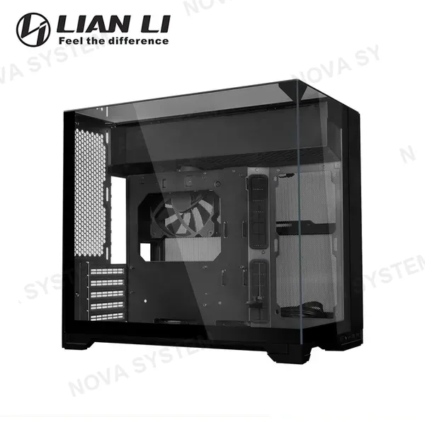 Lian Li CASE LIAN LI O11 VISION-M BLACK SIN FUENTE VIDRIO TEMPLADO MINI TOWER (PN:O11VMX)