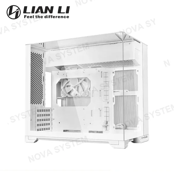 Lian Li CASE LIAN LI O11 VISION-M WHITE SIN FUENTE VIDRIO TEMPLADO MINI TOWER (PN:O11VMW)